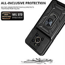 PC + TPU чохол Camshield armor для Honor Magic 4 Lite / синій, фото 4