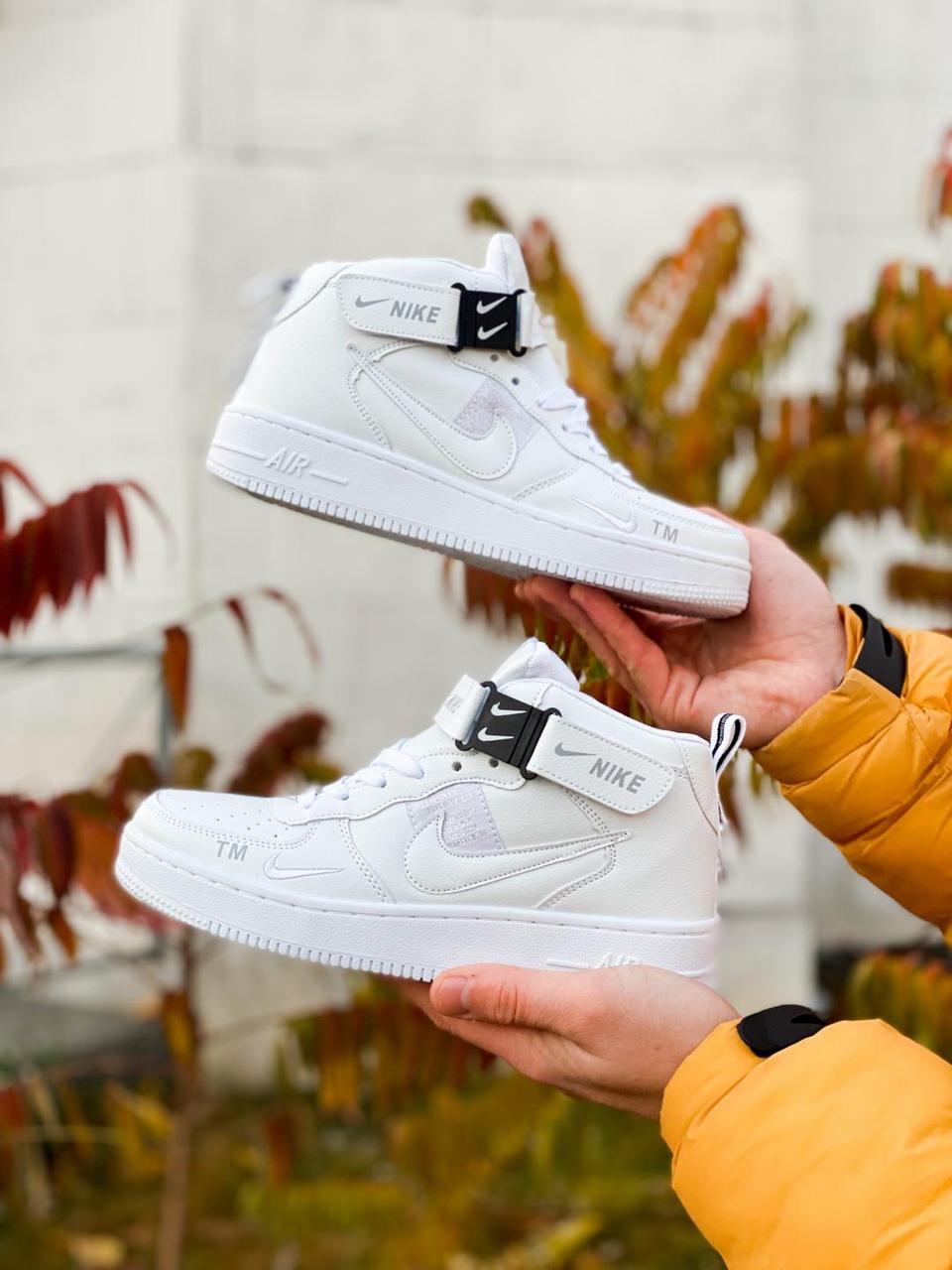 Nike Air Force 1 TM High All White ID 1881881476