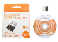 USB 3.0 Wi-Fi адаптер RTL8812 AC1200 1200Мбит/с 2 диапазона 2.4G+5G сетевая карта 802.11ac (636727521)
