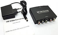 Конвертер переходник компонентный HDMI -> компонентный YPbPr+audio (622126946) Черный