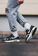 Мужские кроссовки Nike Air Max 1 x Patta Black White v2