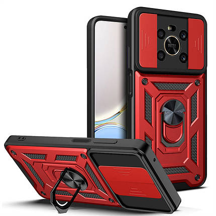 PC + TPU чохол Camshield armor для Honor Magic 4 Lite / червоний, фото 1