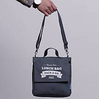 Термосумка Lunch Bag (Ланч Бег) Pack and Go "Lunch Bag L+" серый (LB110)