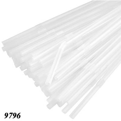 Соломка з вигином d4.8 210 мм 200 шт прозора