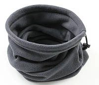 Горловик шапка флисовый баф флис на лицо/шею горло на завязке хомут шарф 467455126-2 Серый