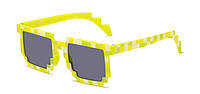 Пиксельные детские солнцезащитные очки Minecraft Майнкрафт (556665072) Желтый