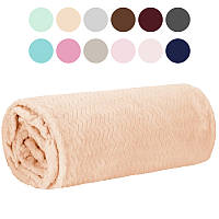 Плед-покрывало Springos Extra Soft мягкий плюшевый рельефный узор двуспальный евро 200 x 220 см для дома