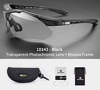 Вело очки RockBros фотохромные черные 10143/0089 фотохром тактические хамелеон UV400 хром фото (658938501)