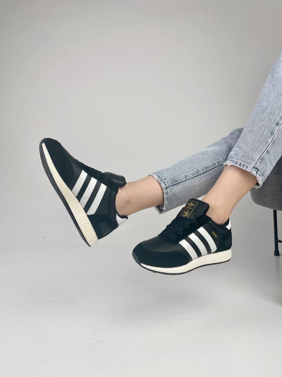 Women black and white adidas sale