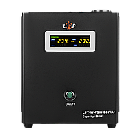 ДБЖ з правильною синусоїдою Logicpower 12V LPY-W-PSW-800VA+(560Вт)5A/15A (4143)