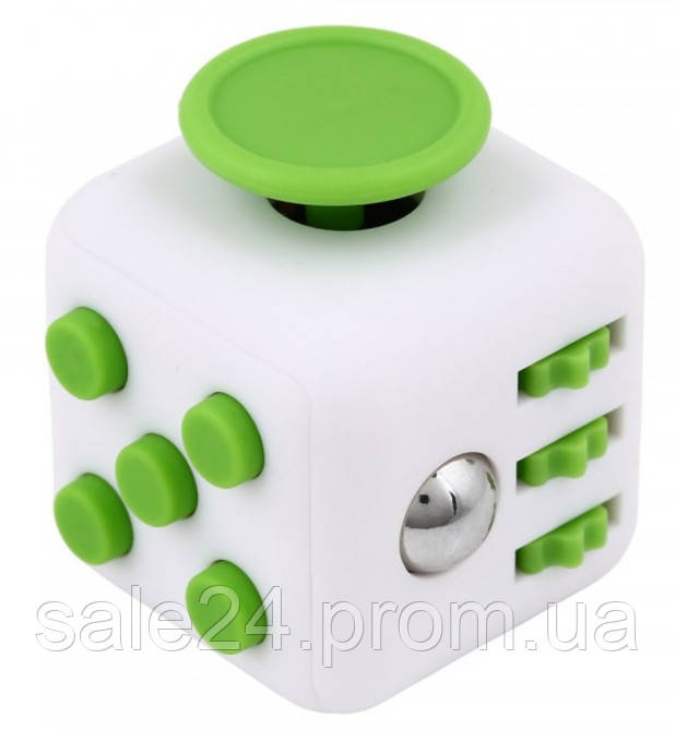 Іграшка Антистрес Fidget Cube куб 3 см (459490942) Фіджет Куб Біло-Зелений