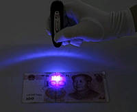 Ручной Ультрафиолетовый и магнитный детектор валют УФ знаки магнитный пигмент портативный (792804152)