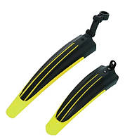 Велосипедные щитки комплект 20-26" крылья болотники брызговики защита (701018318) Черно-Желтый