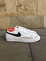 Мужские кроссовки Nike Blazer Low White Black Orange