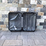 Чемодан дорожній малий 55х37х23 см Wings 147 , Валіза на 4-х колесах , Сумка дорожня з полікарбонату ,БІЛИЙ, фото 5