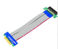 Райзер гибкий шлейф для видеокарты PCI-E 4x to 4x Ревизия rev 1.0 (552509712-4) Серый