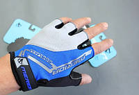 Велосипедные перчатки MERIDA без пальцев с подушечками спортивные вело (590708606) Синий L