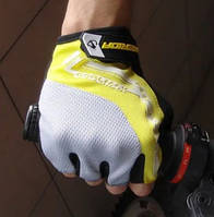 Велосипедные перчатки MERIDA без пальцев с подушечками спортивные вело (590708606) Желтый XL