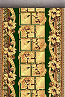 Ковровая дорожка 0,70м 0,80м 1,50м 3м зеленая с цветами Gold 365/32