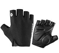 Перчатки премиум без пальцев RockBros S106 спортивные велоперчатки вело (556911324) Черный S