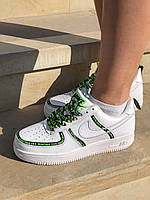 Женские кроссовки Nike Air Force 1 Worldwide White Green