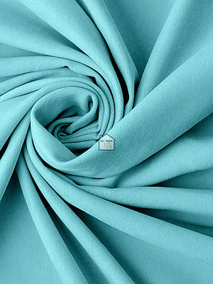 Мікровелюр для штор №351 diamond, однотонна матова шторна тканина, колір світло-блакитний