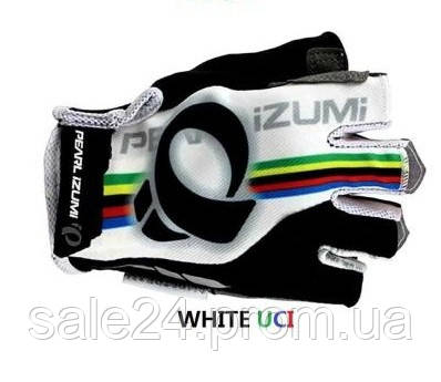 Велосипедні рукавички ГЕЛЬ Pearl Izumi 150520 без пальців велоперчатки (557029807) Біло-Чорний M