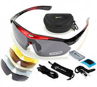 Спортивные очки ROCKBROS 5 линз/стекол поляризация UV400 велоочки вело (301303350) 089 Красная