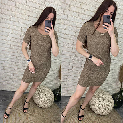 Розкішна жіноча сукня, тканина "Жаккард" 42, 44, 46, 48 розмір 42, фото 1