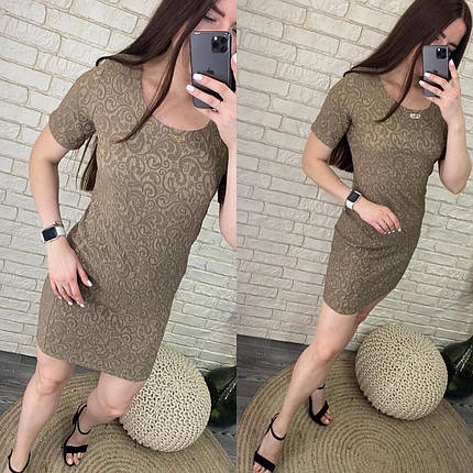 Розкішна жіноча сукня, тканина "Жаккард" 42, 44, 46, 48 розмір 42, фото 3