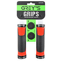 Грипсы Greys ручки для велосипеда на руль с резиновым покрытием с двухсторонним замком (GR17210)