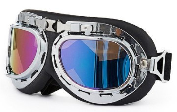 Мото окуляри для мотоцикла ретро Скло хамелеон (481148526) Чорний
