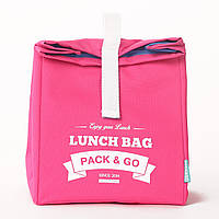 Термосумка Lunch Bag (Ланч Бег) Pack and Go "Lunch Bag L" розовый (LB207)