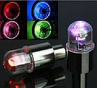 Набір 2шт. LED мигалка на ніпель колеса з датчиком світла / габарит ковпачок для велосипеда / мопеда