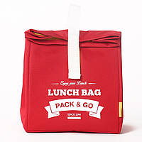 Термосумка Lunch Bag (Ланч Бег) Pack and Go "Lunch Bag L" красный (LB201)