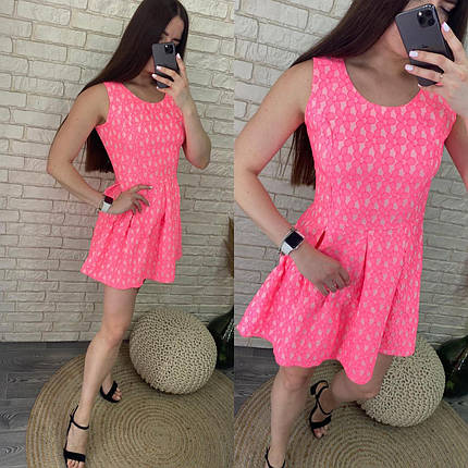 Розкішна жіноча сукня, тканина "Коттон" 42, 44, 46, 48 розмір 42, фото 2