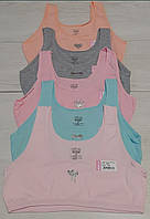 Дитячі топи, на широкій бретельки, котонові, 20 л, 12 л, 14 л, BIYO, Туреччина.