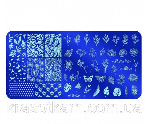 Пластина для стемпінгу "mART-024" (Растіння), фото 1