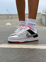 Женские кроссовки Nike SB Dunk Low Grey Red