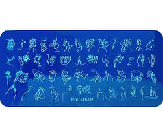 Металева Пластина для стемпінгу mART No011 — Обличчя Пікассо