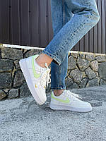 Женские кроссовки Nike Air Force 1 Mini Swoosh Lime Light