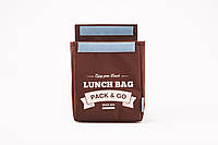 Термосумка Lunch Bag (Ланч Бег) Pack and Go "Lunch Bag M" коричневый (LB304)