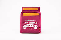 Термосумка Lunch Bag (Ланч Бег) Pack and Go "Lunch Bag M" ягодный (LB310)
