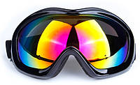 Лижна OPOLLY V4 маска гірськолижні окуляри UV400 Чорна оправа хамелеон скла лижна маска окуляри