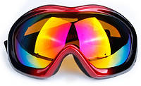 Лижна OPOLLY V4 маска гірськолижні окуляри UV400 Червона оправа хамелеон скла лижна маска окуляри (574274055)