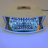 UV/LED Лампа з дзеркальним знімним дном, 48 Вт (Срібло), фото 7