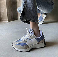 Женские кроссовки New Balance 327 White Blue