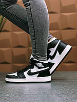Мужские кроссовки Nike Air Jordan 1 Retro High Black White 2