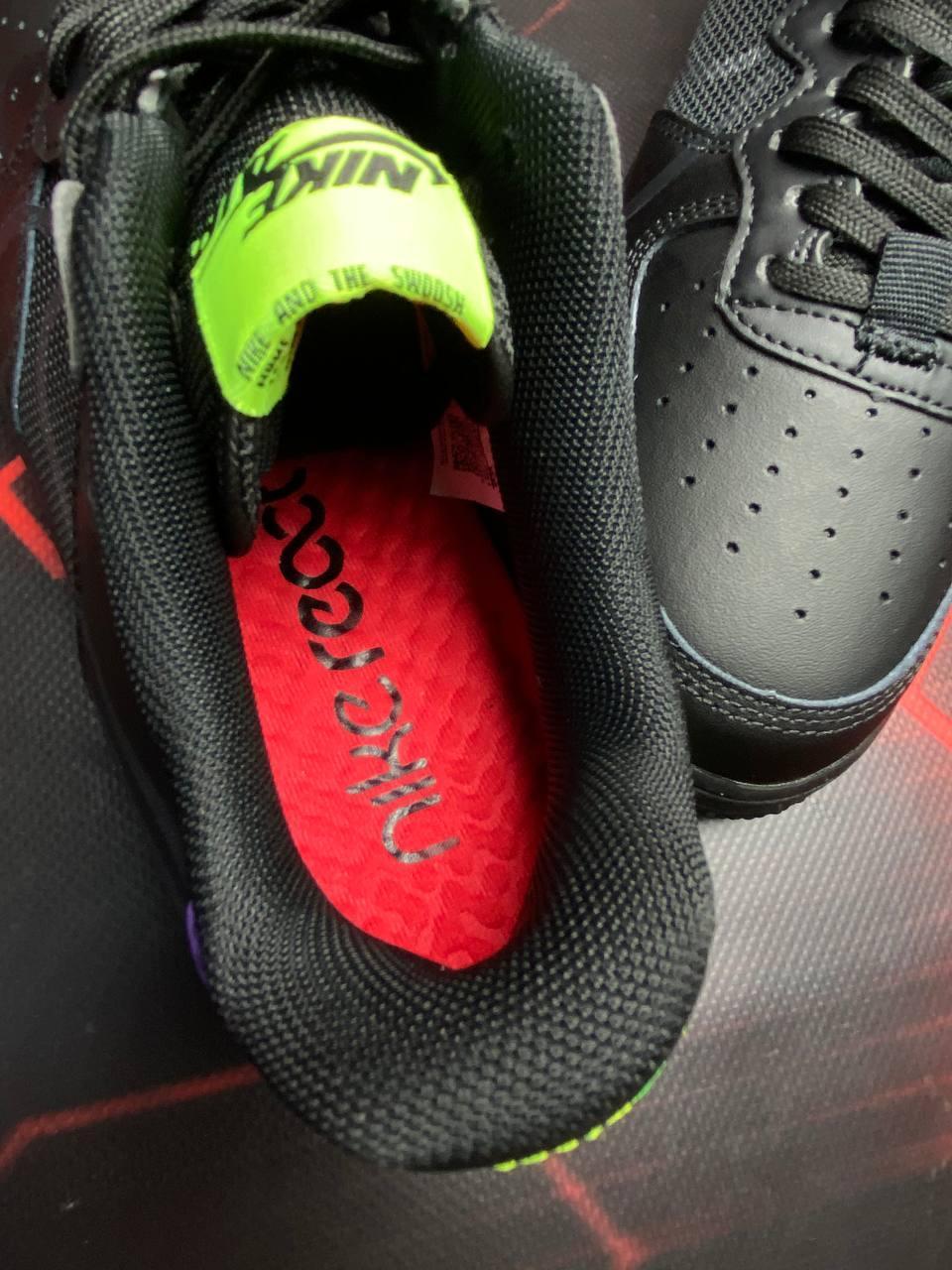 Black and lime green air cheap force ones