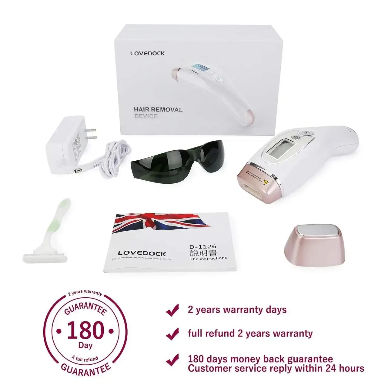 Лазерный эпилятор lovedock hair removal device (ID